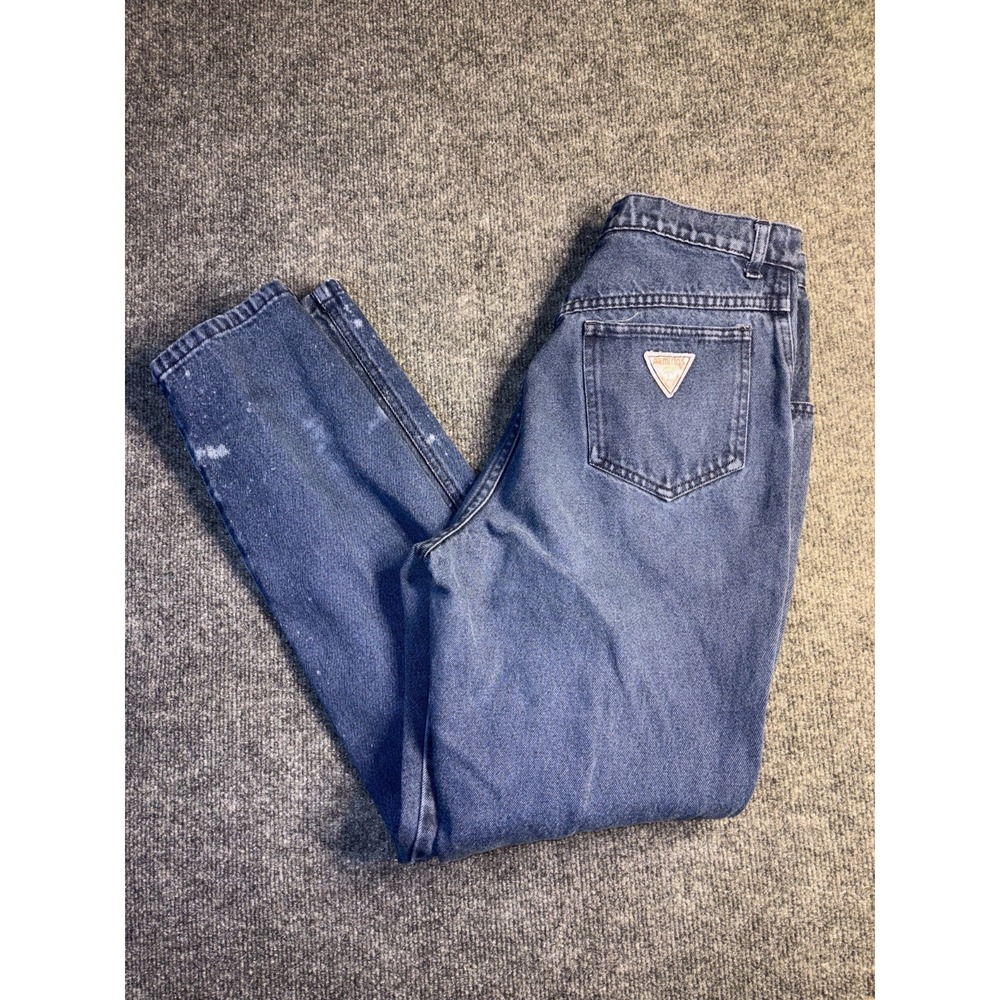 Palmettos Jeans Womens Size 9 Blue Denim Distressed Single Stitch‎ Straight Leg